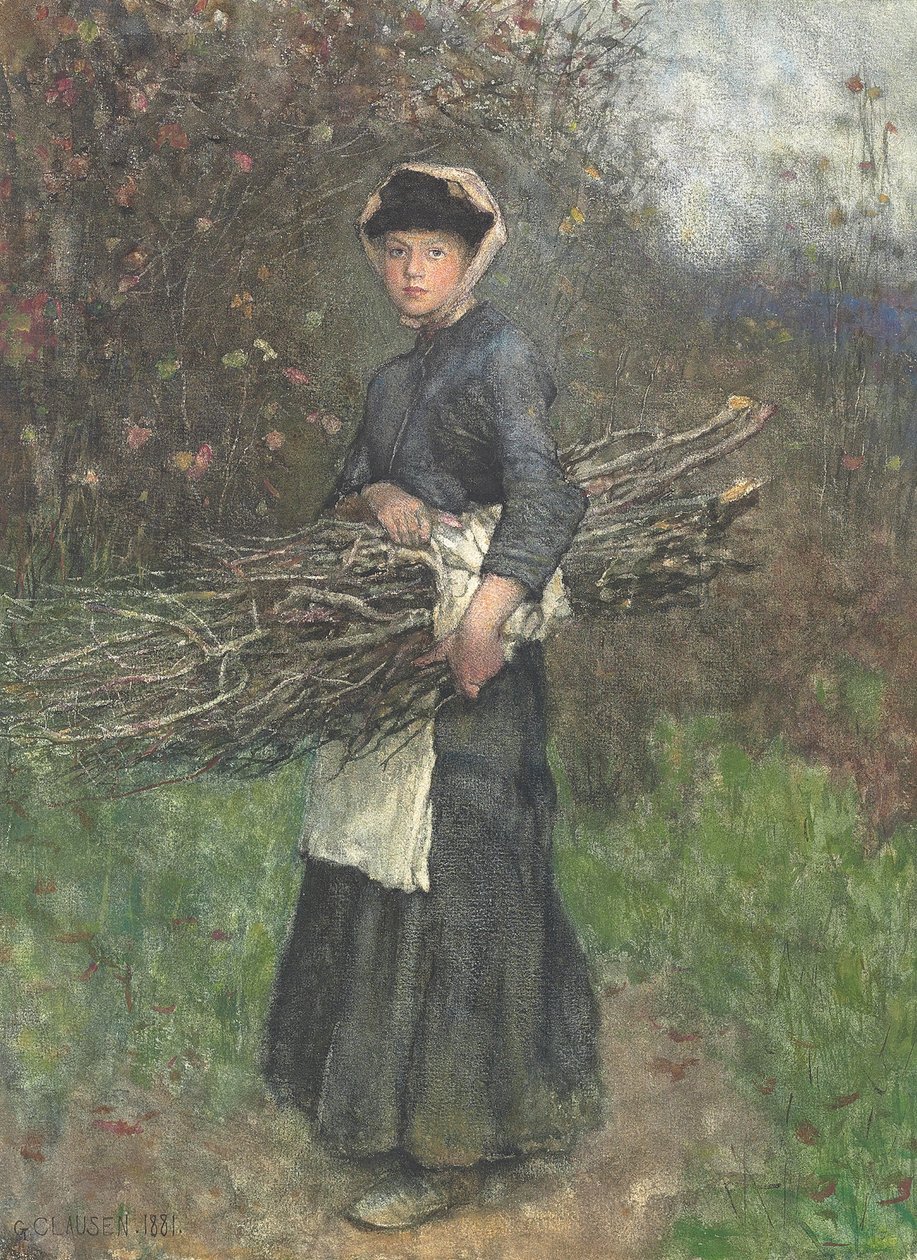 Sběr palivového dříví od George Clausen