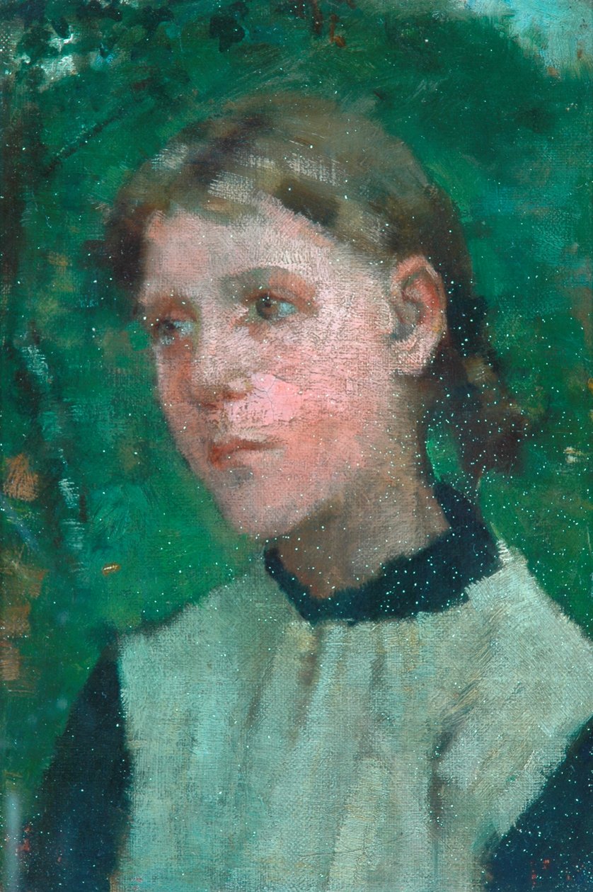 Hlava dívky od George Clausen