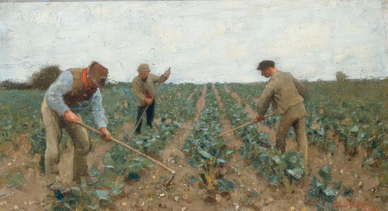 Okopávání země od George Clausen