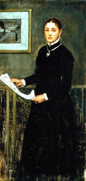 Dáma v černém od George Clausen
