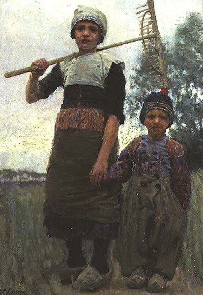Little Haymakers, Severní Holandsko od George Clausen