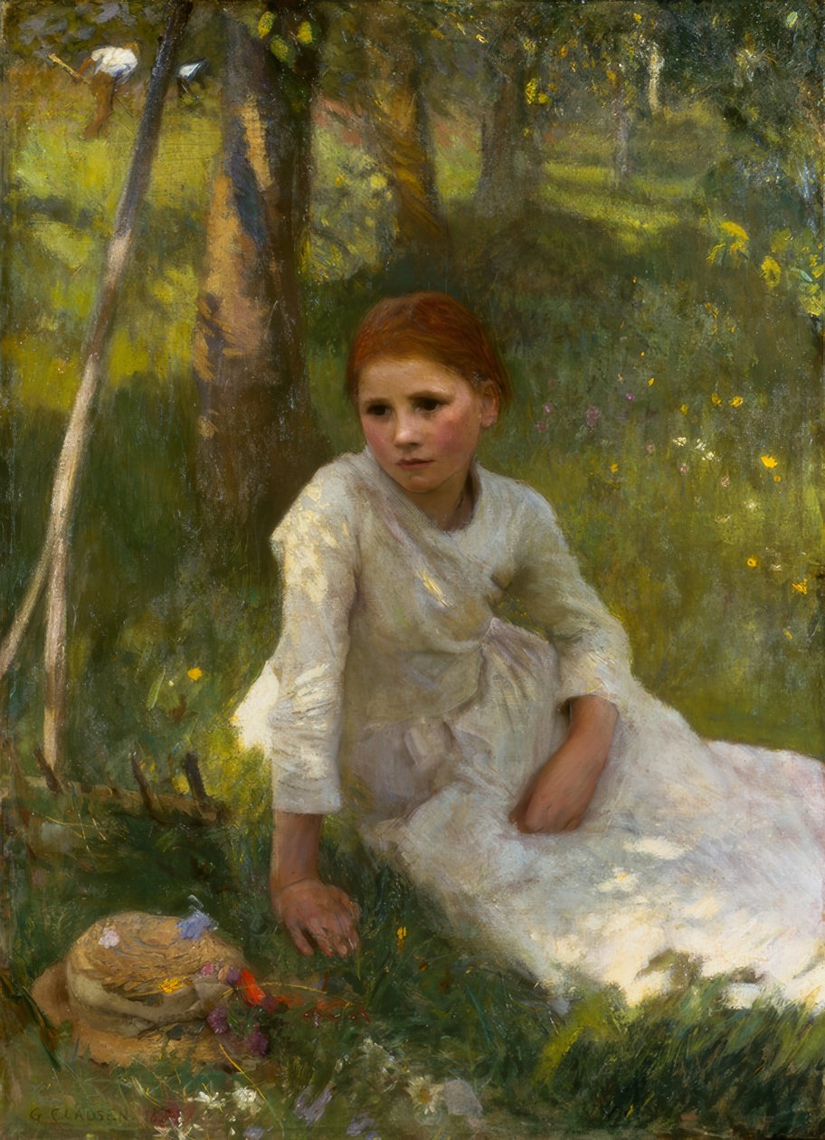 Poledne v Hayfieldu od George Clausen