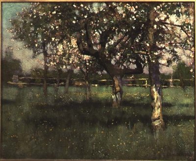 Orchard Scene, polovina 80. let 19. století od George Clausen