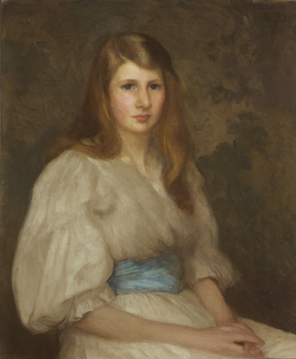 Portrét Margaret Hilton Smith, 15 let od George Clausen