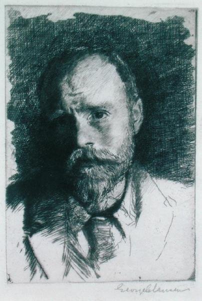 Autoportrét, kolem roku 1895 (lept) od George Clausen