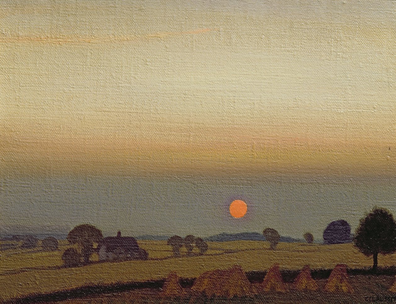 Západ slunce, kolem roku 1920 od George Clausen