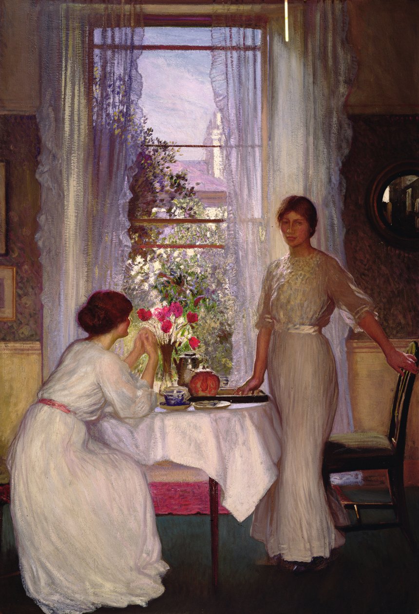 Okno (olej na plátně) od George Clausen