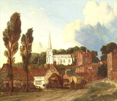 Pohled na Harrow s kostelem St. Mary