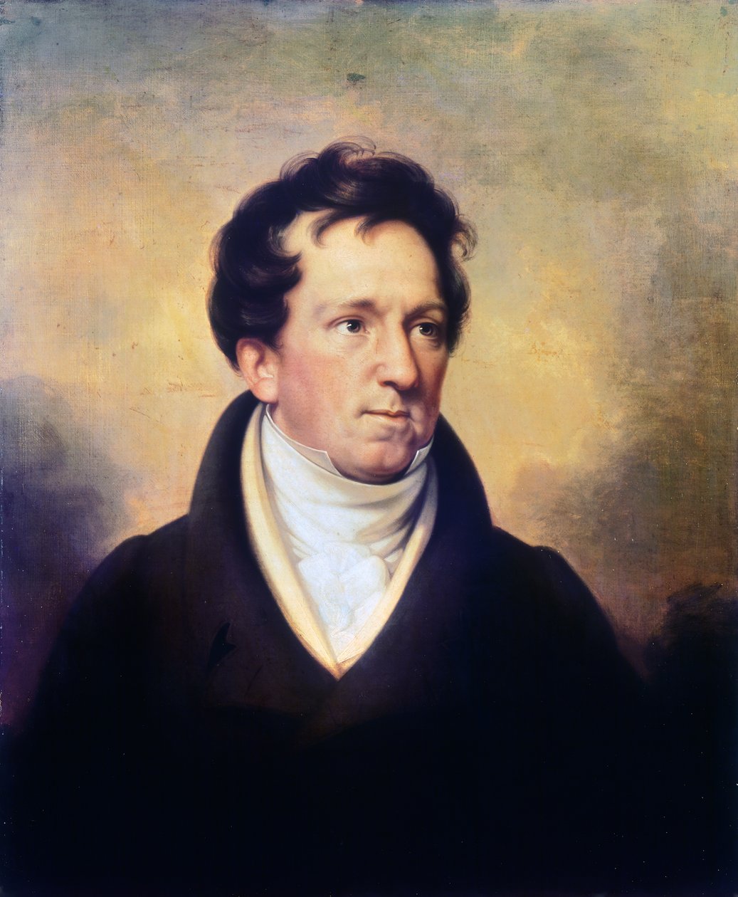 Portrét Charlese Mathewse (1776-1835), anglického herce a divadelního manažera, obraz George Clinta (1770-1854), olej na plátně od George Clint