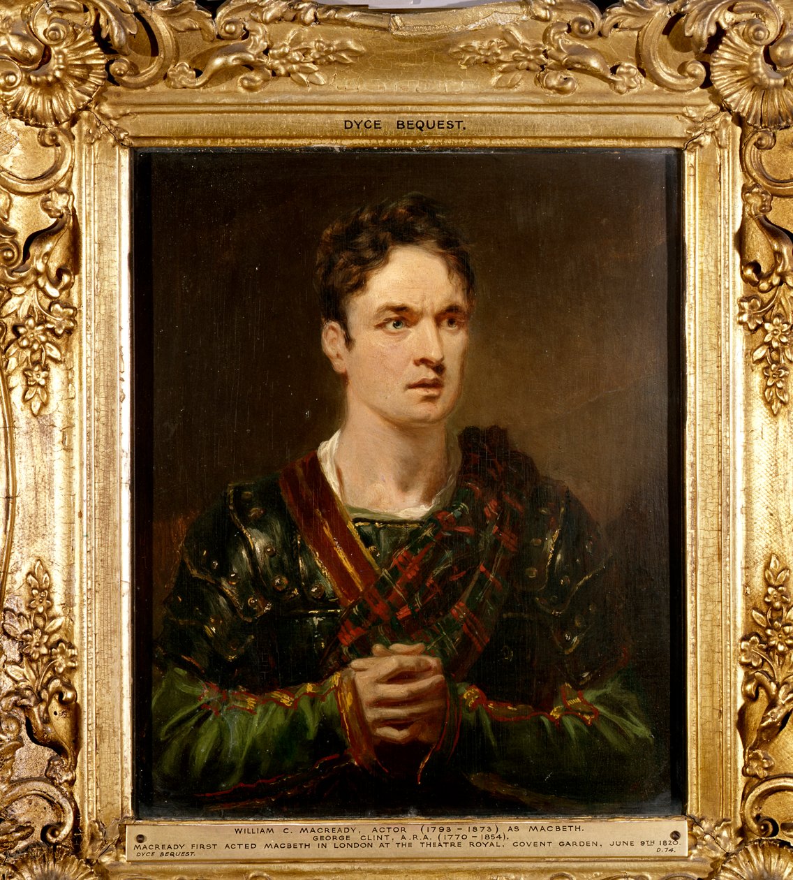 William Macready jako Macbeth, kolem roku 1820 od George Clint