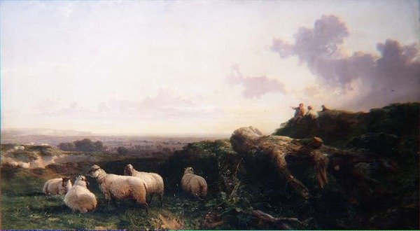 Večer na South Downs od George Cole