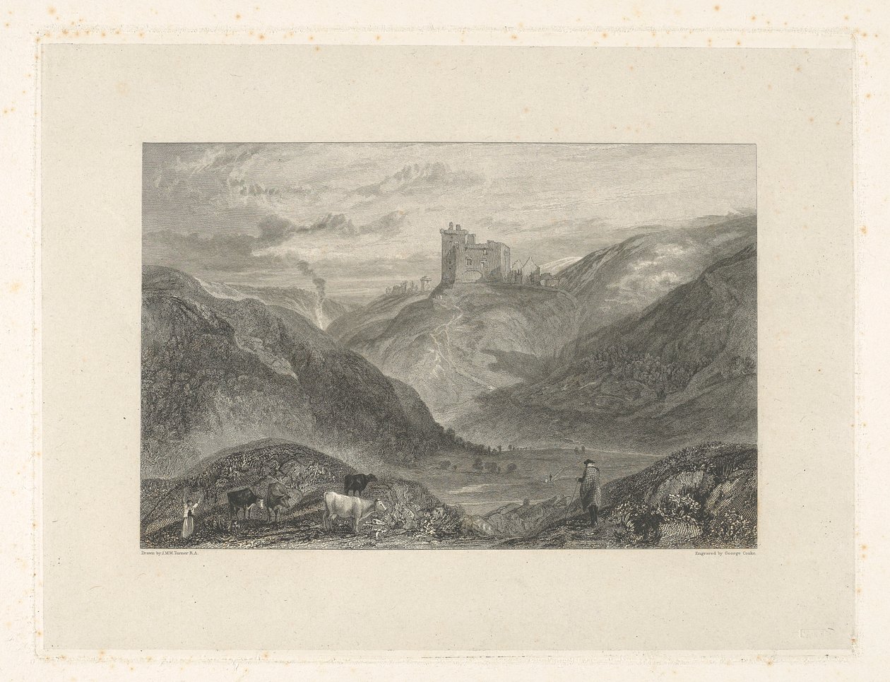 Hrad Crichton od George Cooke