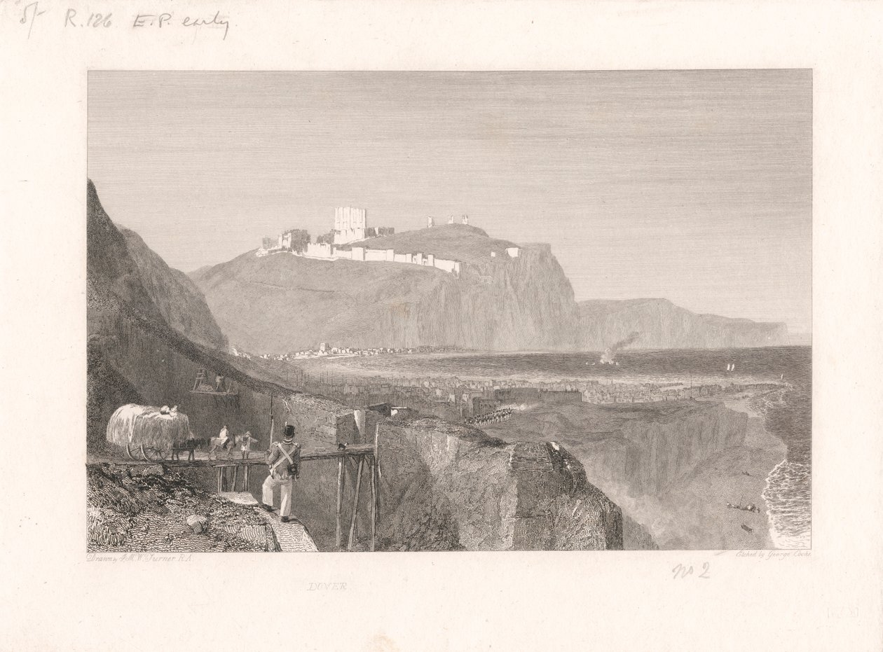 Dover ze Shakespearova útesu od George Cooke