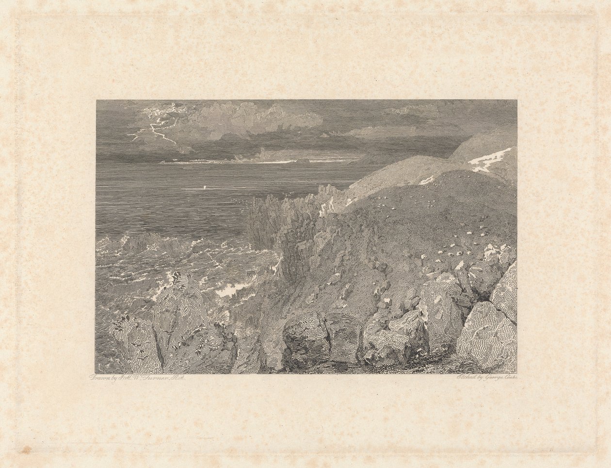 Konec země, Cornwall od George Cooke