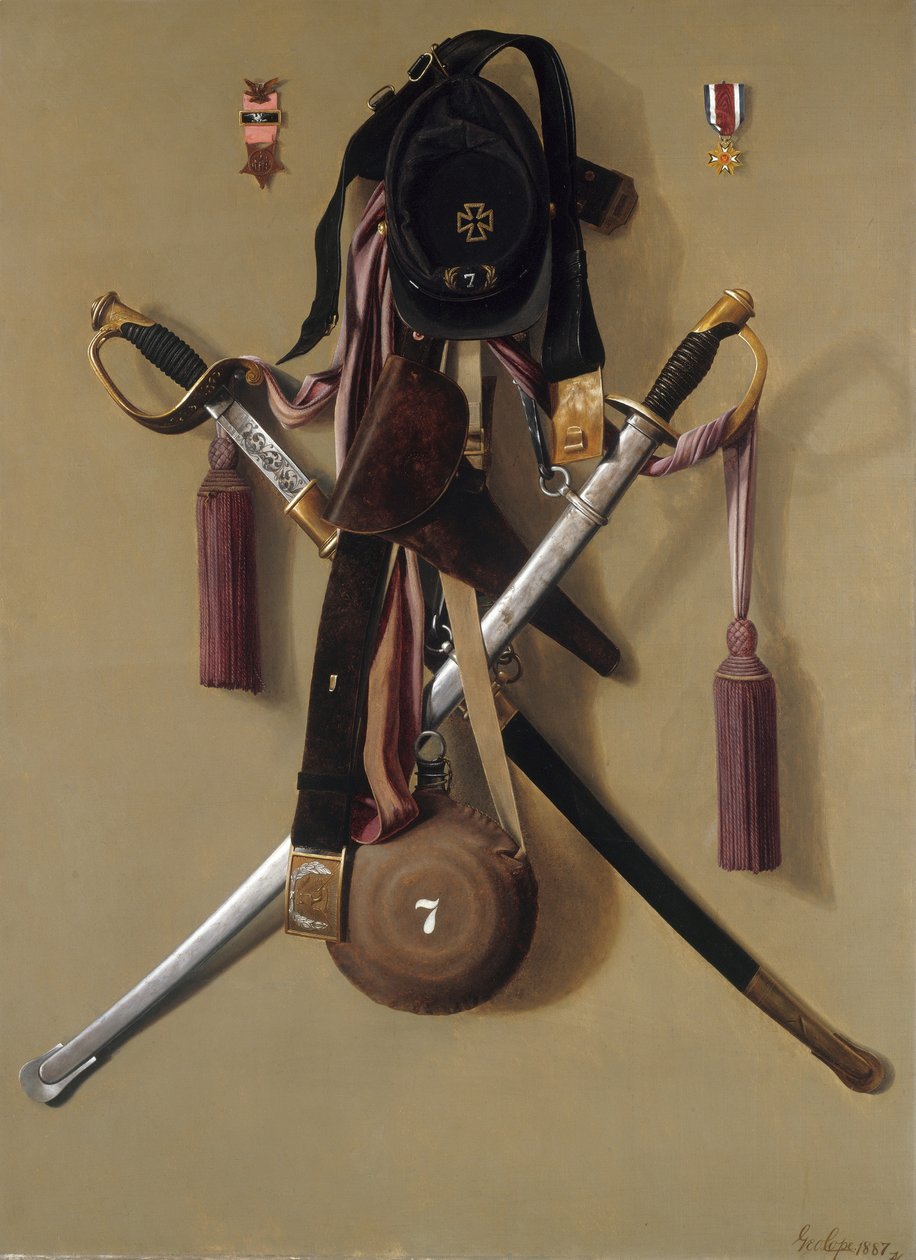 Občanská válka Regalia majora Levi Gheen McCauley, 1887 od George Cope