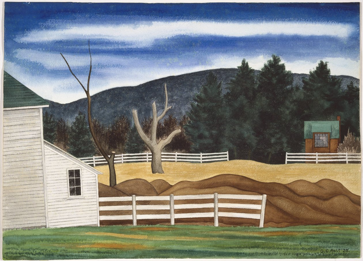 Woodstock Landscape, březen od George Copeland Ault