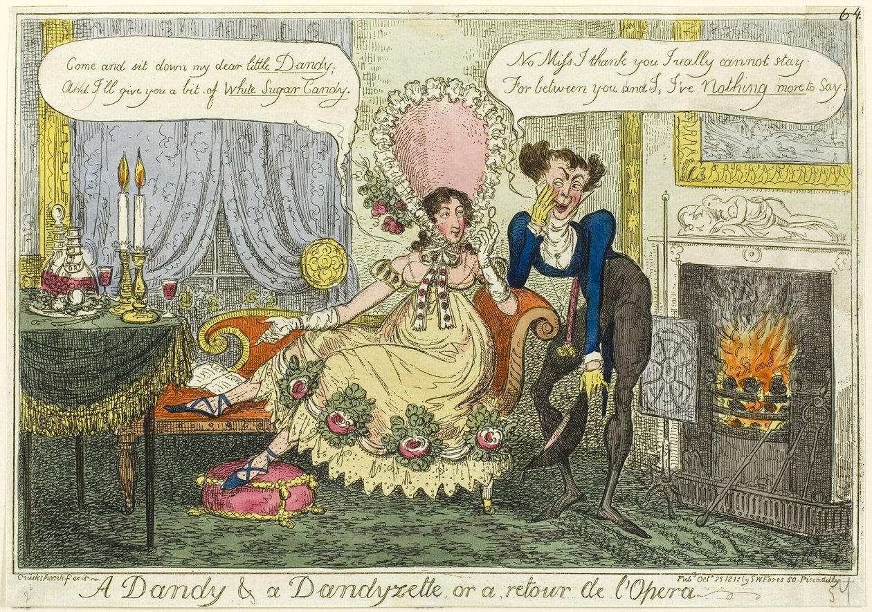 Dandy a Dandyzette od George Cruikshank