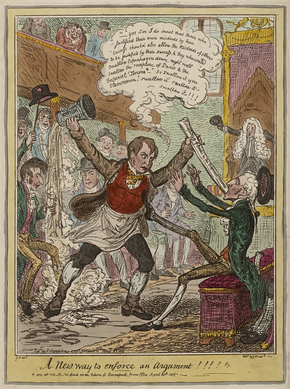 Nový způsob, jak prosadit argument!!!!, zveřejněno 3. května od George Cruikshank