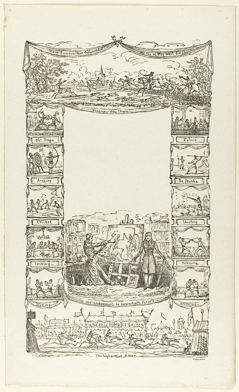 Anekdoty: Hranice pro titulní stránku od George Cruikshank