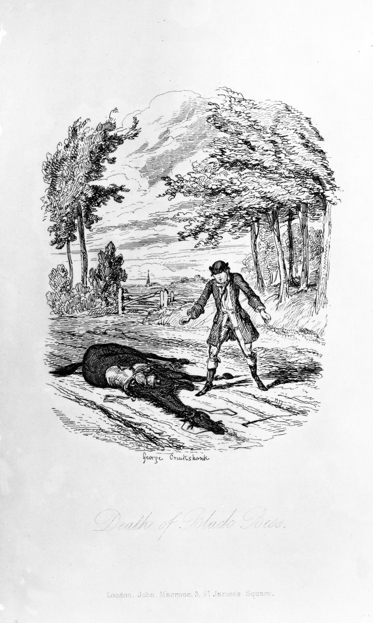 Death of Black Bess, ilustrace z 