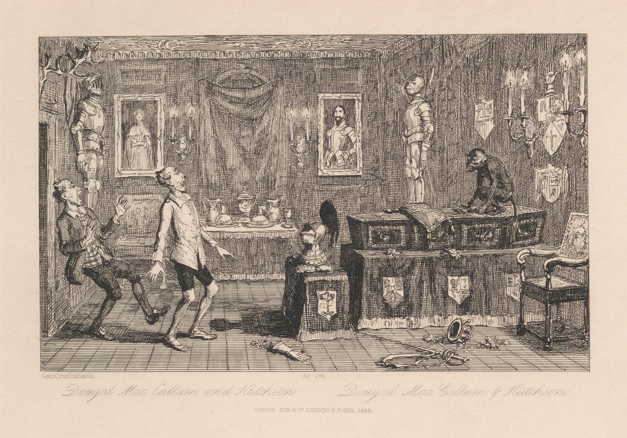 Dougal Mac Callum a Hutcheon od George Cruikshank