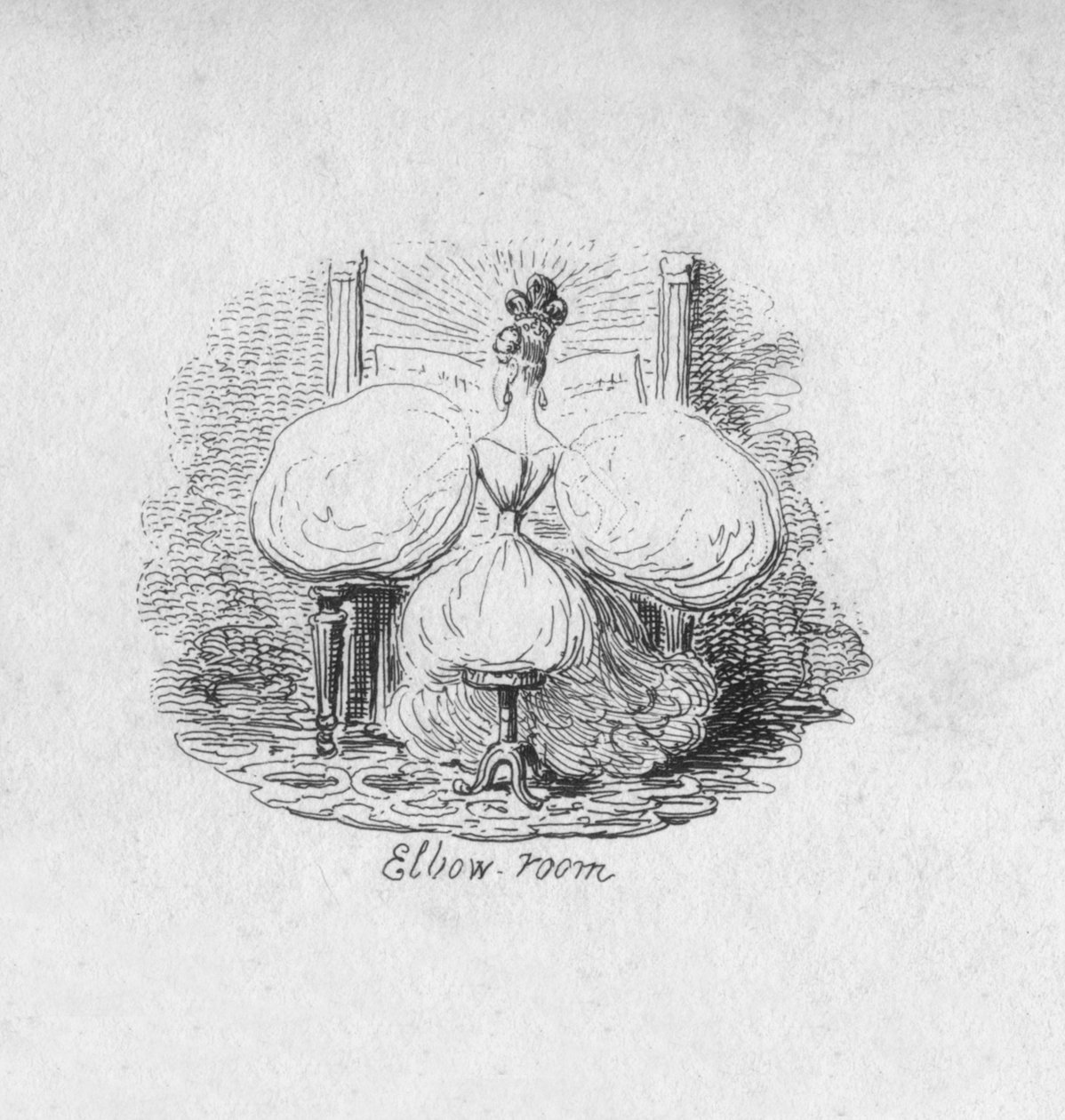 Loketní pokoj, 1829 od George Cruikshank