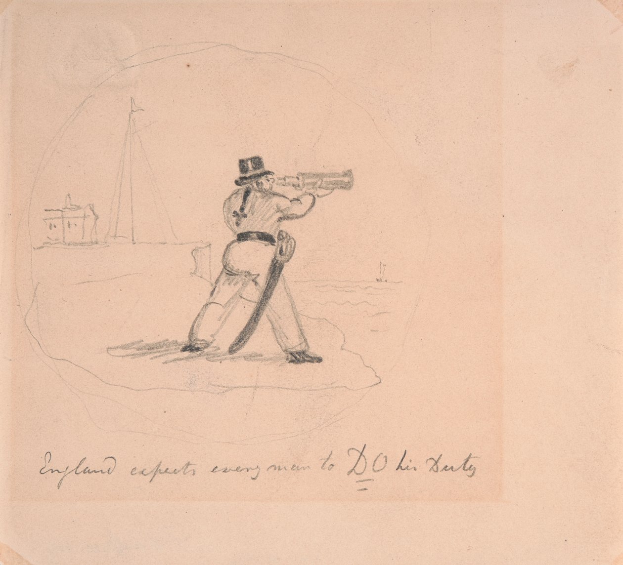Anglie očekává, že každý bude plnit svou povinnost od George Cruikshank