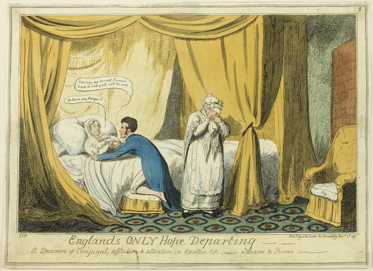 Odchod jediné anglické naděje od George Cruikshank
