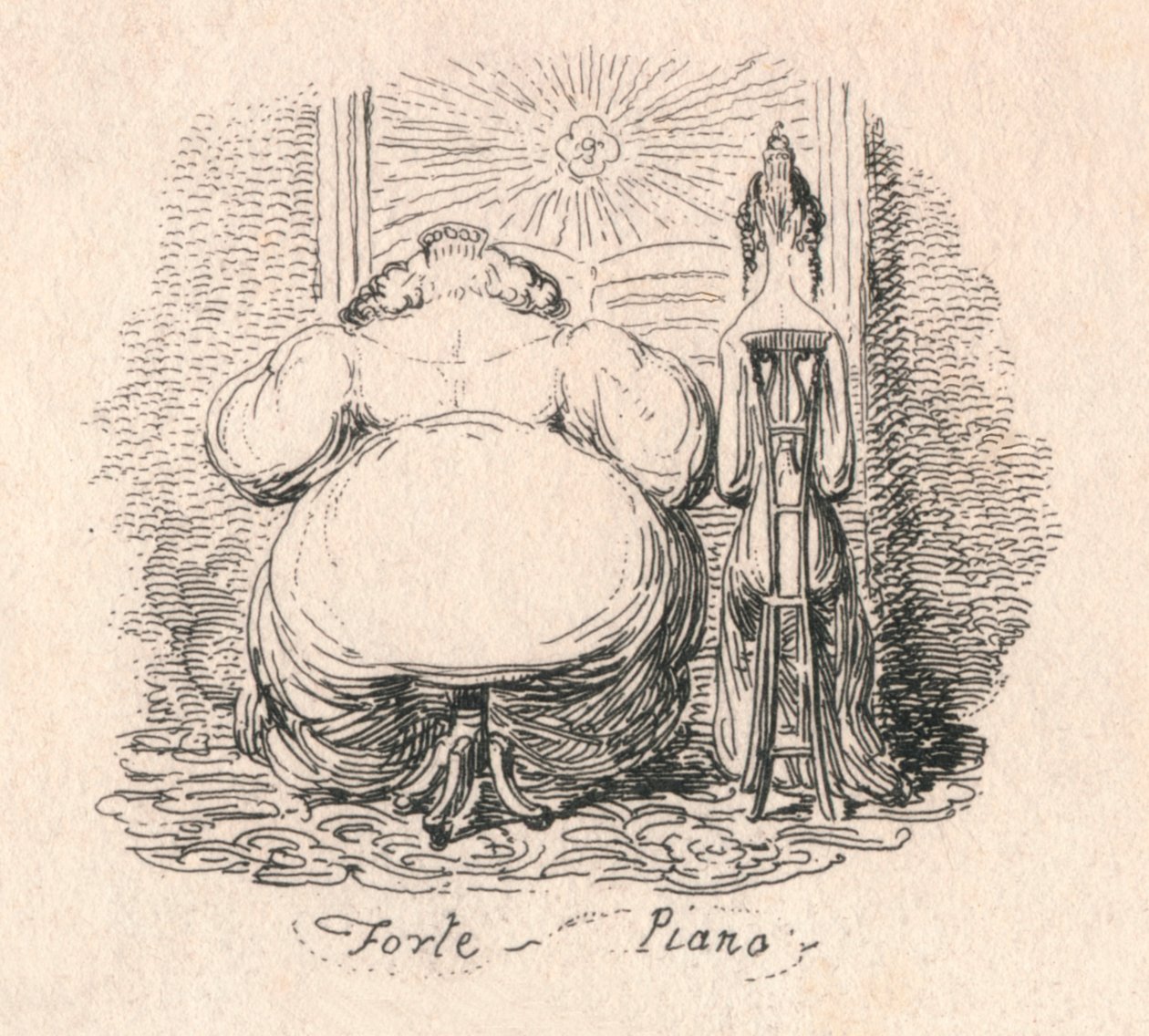 Forte Piano, 1829 od George Cruikshank