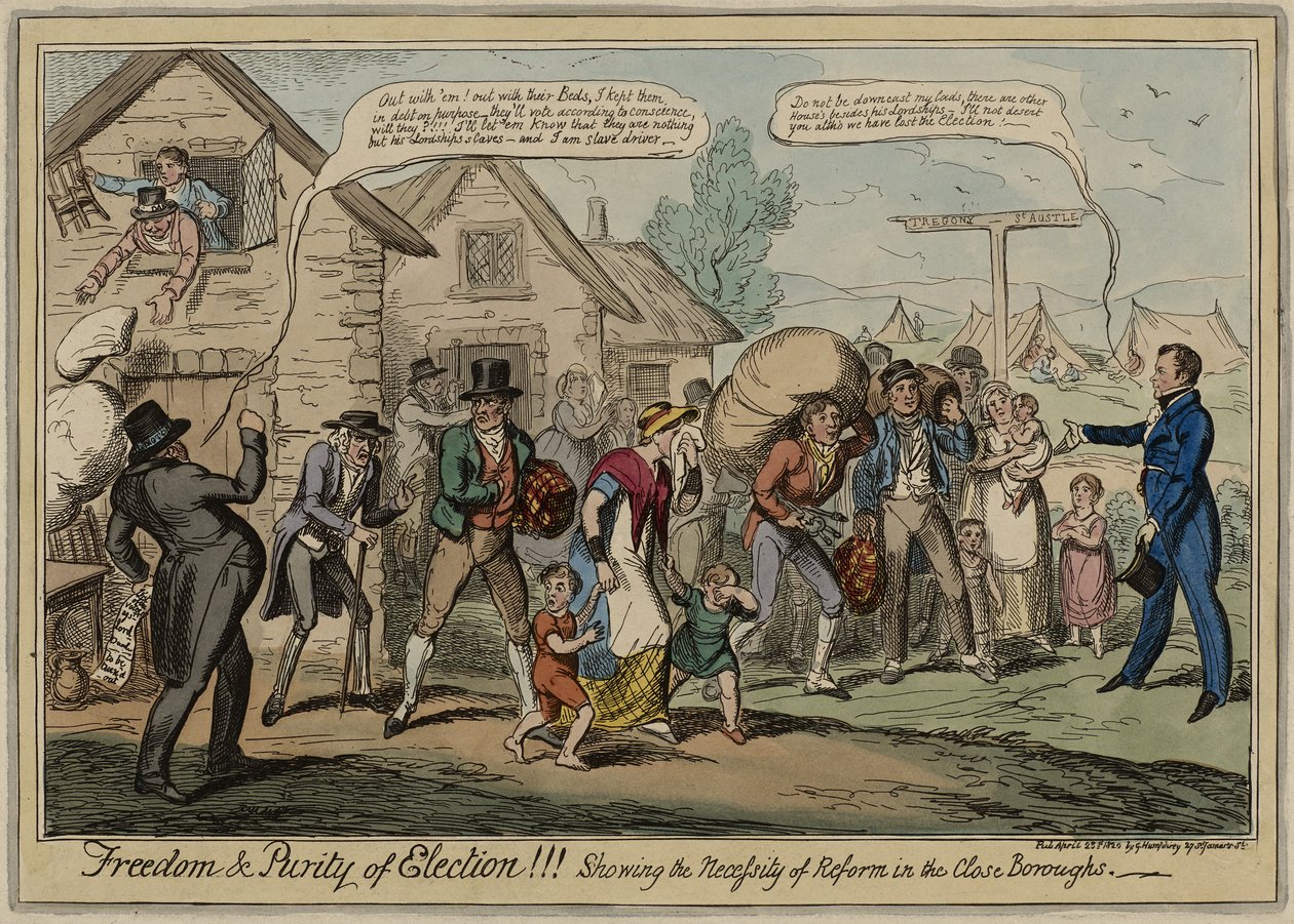 Svoboda a čistota voleb!!! Ukázat nezbytnost reformy v blízkých čtvrtích, zveřejněno 23. dubna od George Cruikshank
