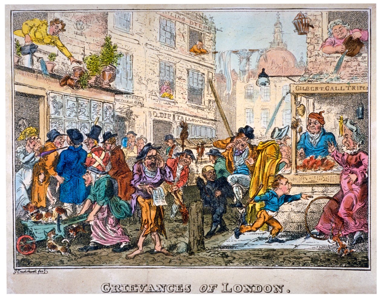 „Stížnosti Londýna“, 1812. od George Cruikshank