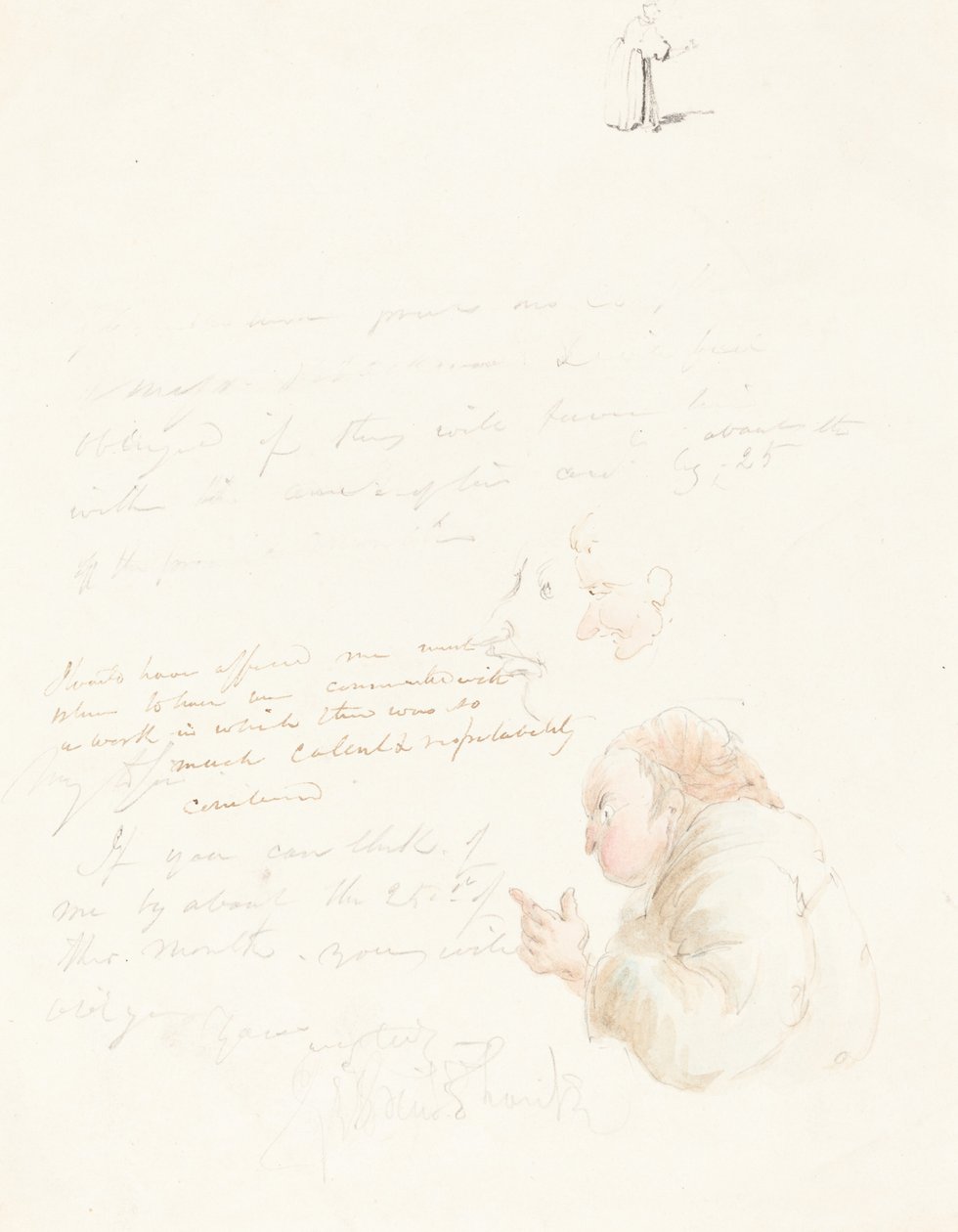 Poloviční délka právníka a další skici od George Cruikshank