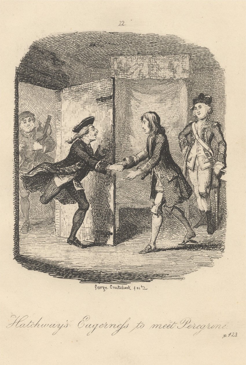 Hatchwayova dychtivost setkat se s Peregrinem od George Cruikshank