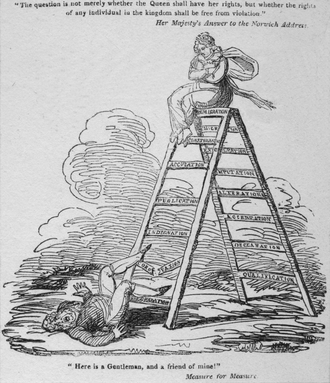 Tady je pánové a můj přítel!, c1820. od George Cruikshank