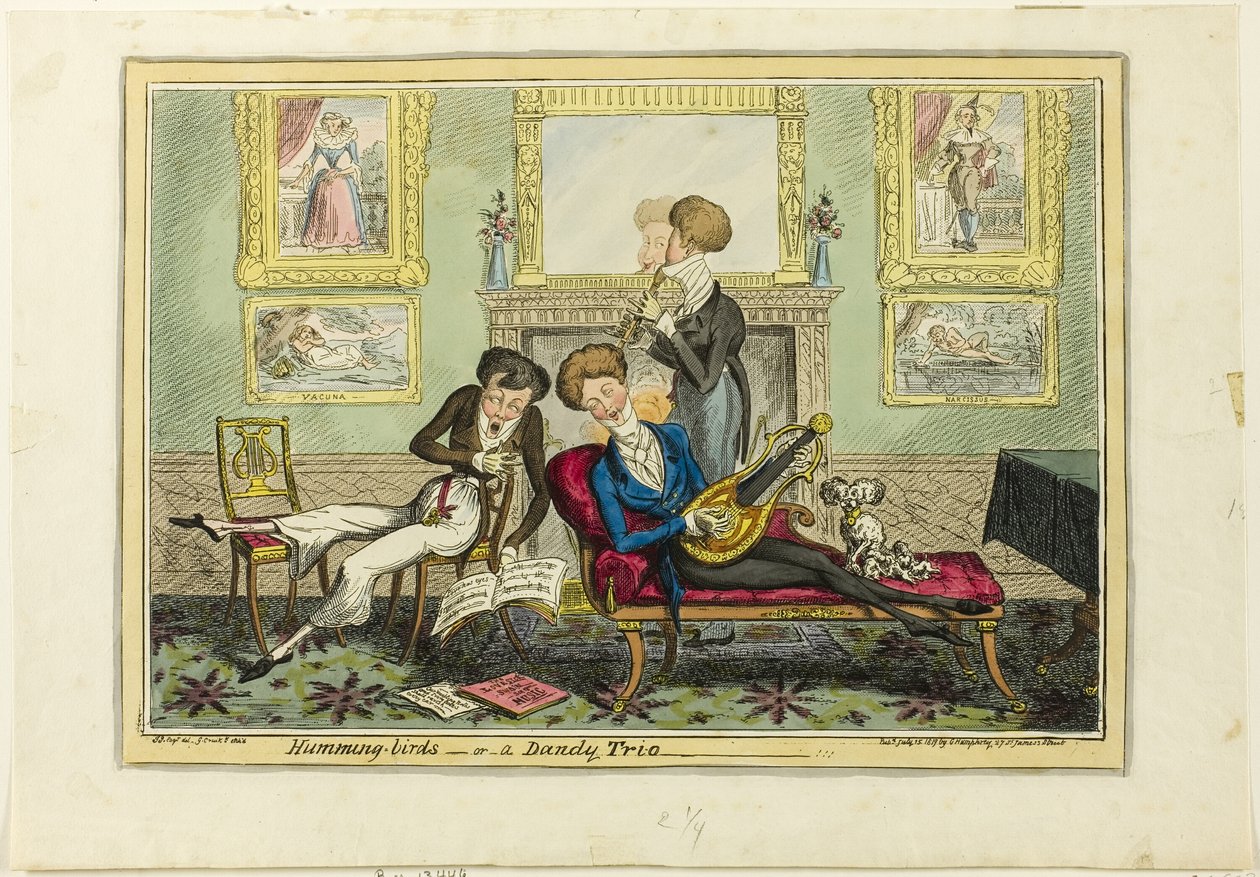 Kolibříci nebo A Dandy Trio od George Cruikshank