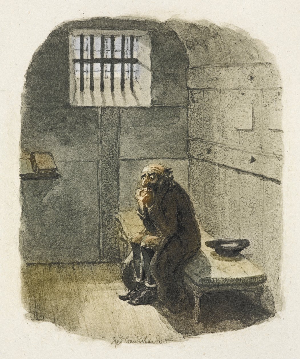 Ilustrace k filmu "Oliver Twist" od George Cruikshank