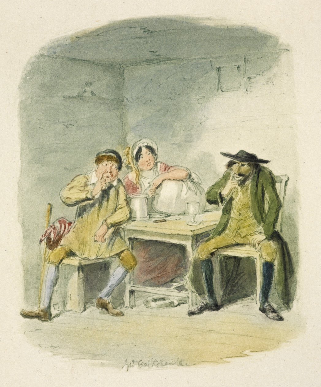 Ilustrace k filmu "Oliver Twist" od George Cruikshank