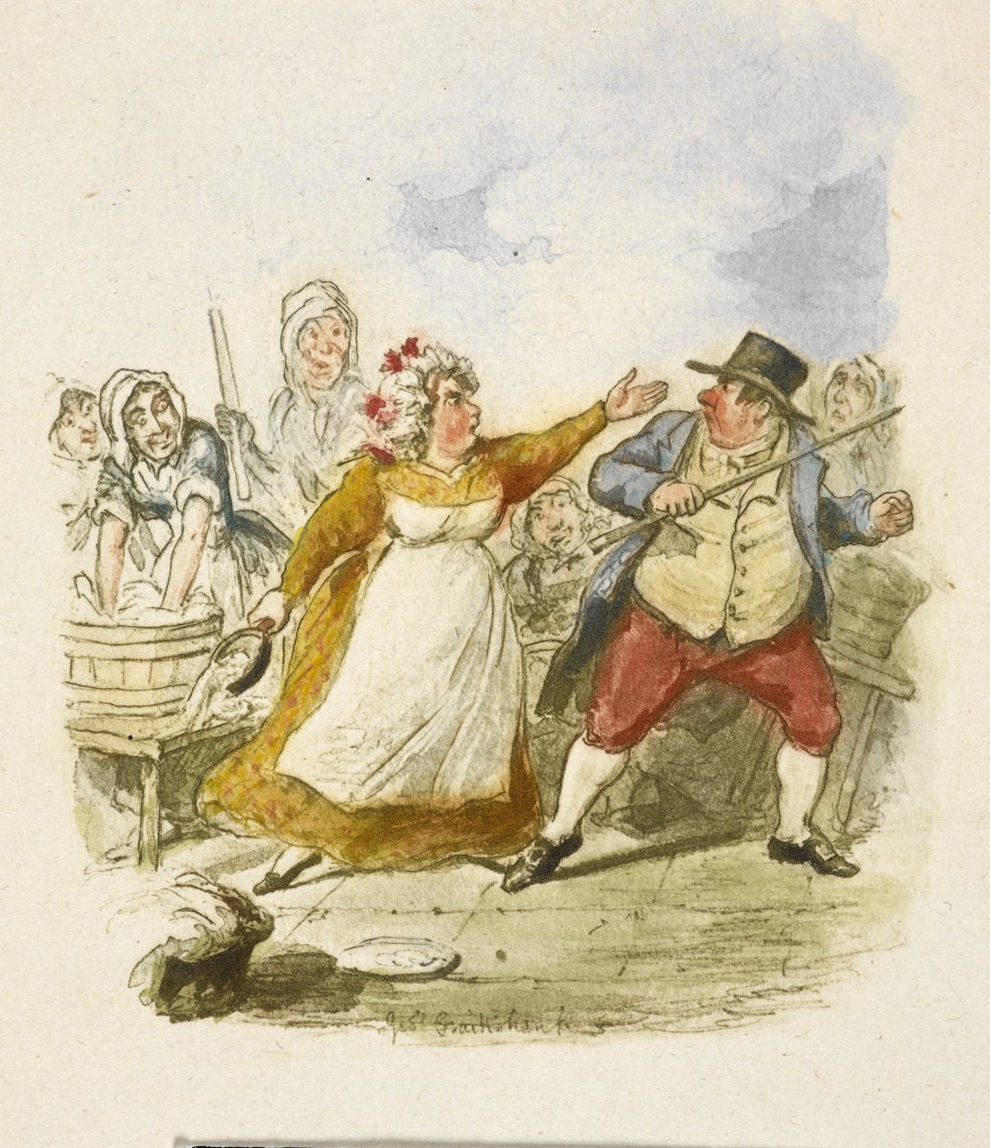 Ilustrace k filmu "Oliver Twist" od George Cruikshank