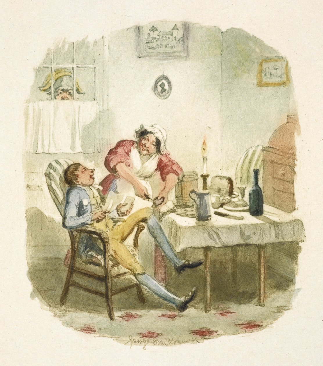 Ilustrace k filmu "Oliver Twist" od George Cruikshank