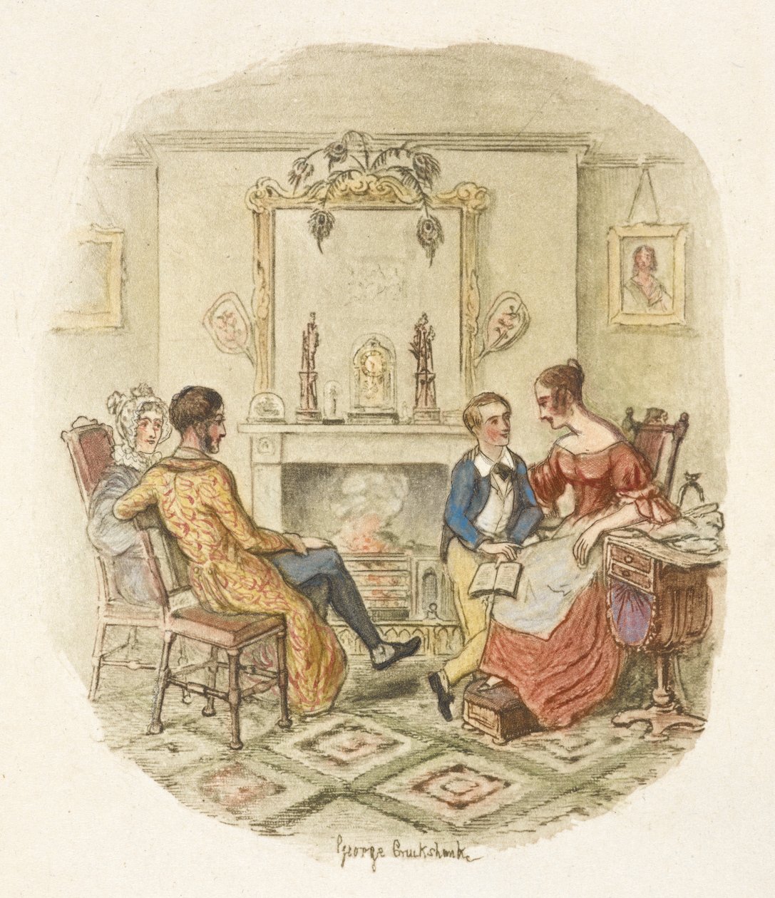 Ilustrace k filmu "Oliver Twist" od George Cruikshank