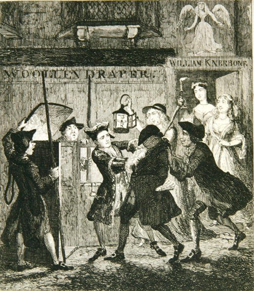 Jack Sheppard podvádí Shotbolt the Gaoler, ilustrace z 