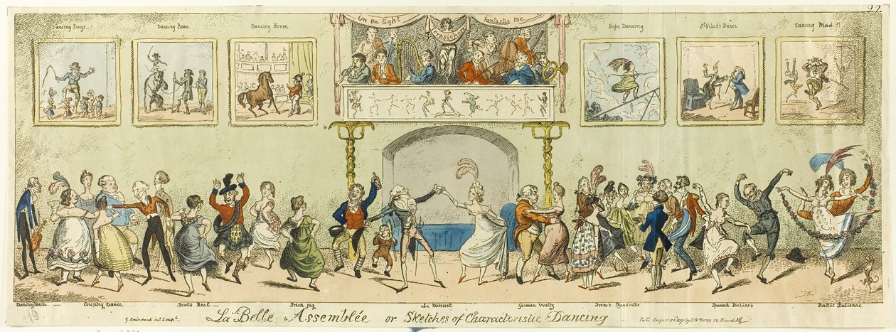 La Belle Assemblée od George Cruikshank