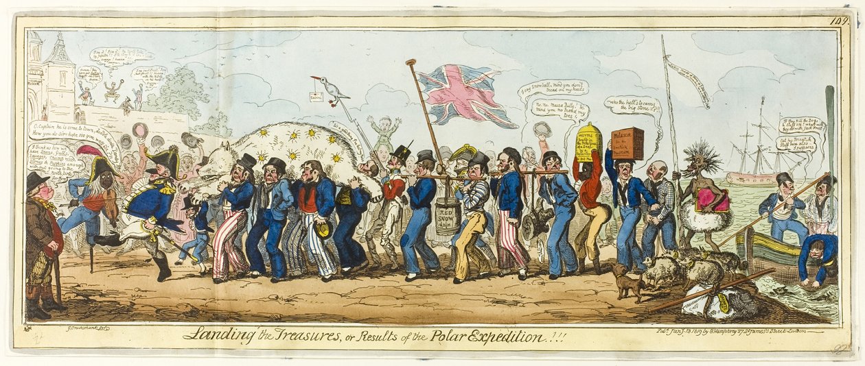 Vylodění pokladů od George Cruikshank