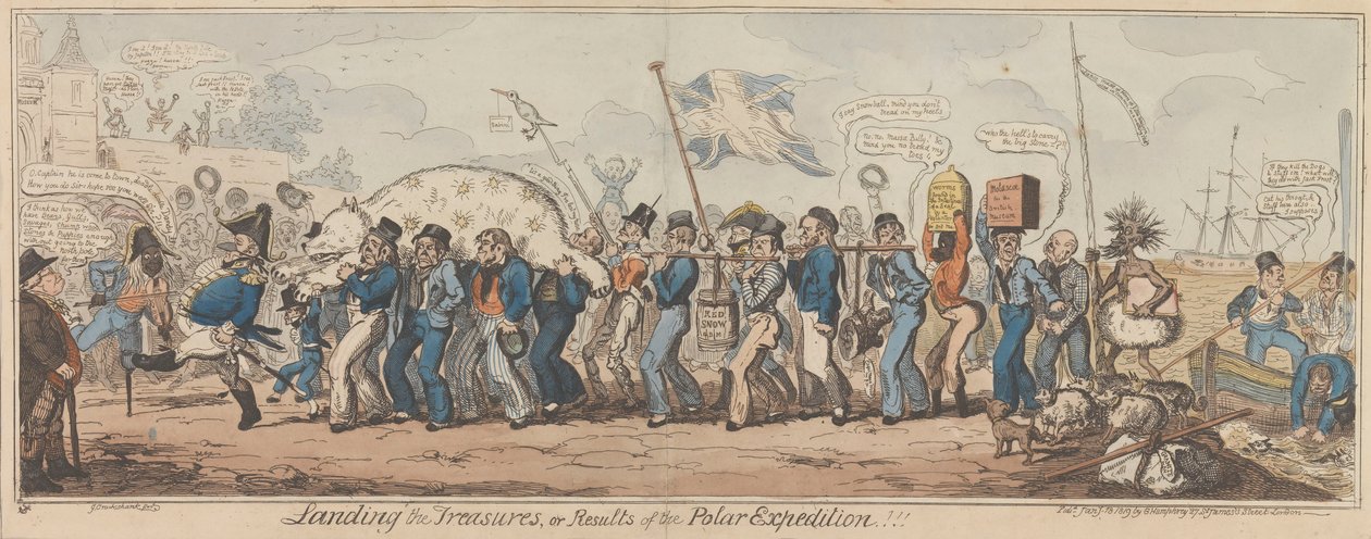 "Vylodění pokladů aneb Výsledky polární expedice!!! od George Cruikshank