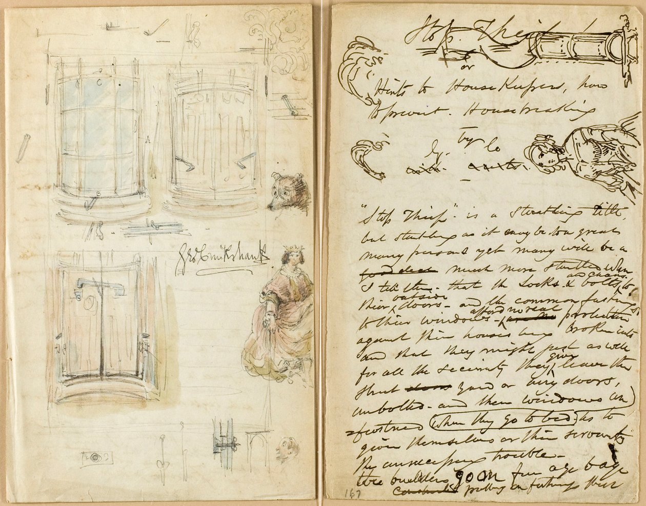 Dopis: Zastavte zloděje od George Cruikshank