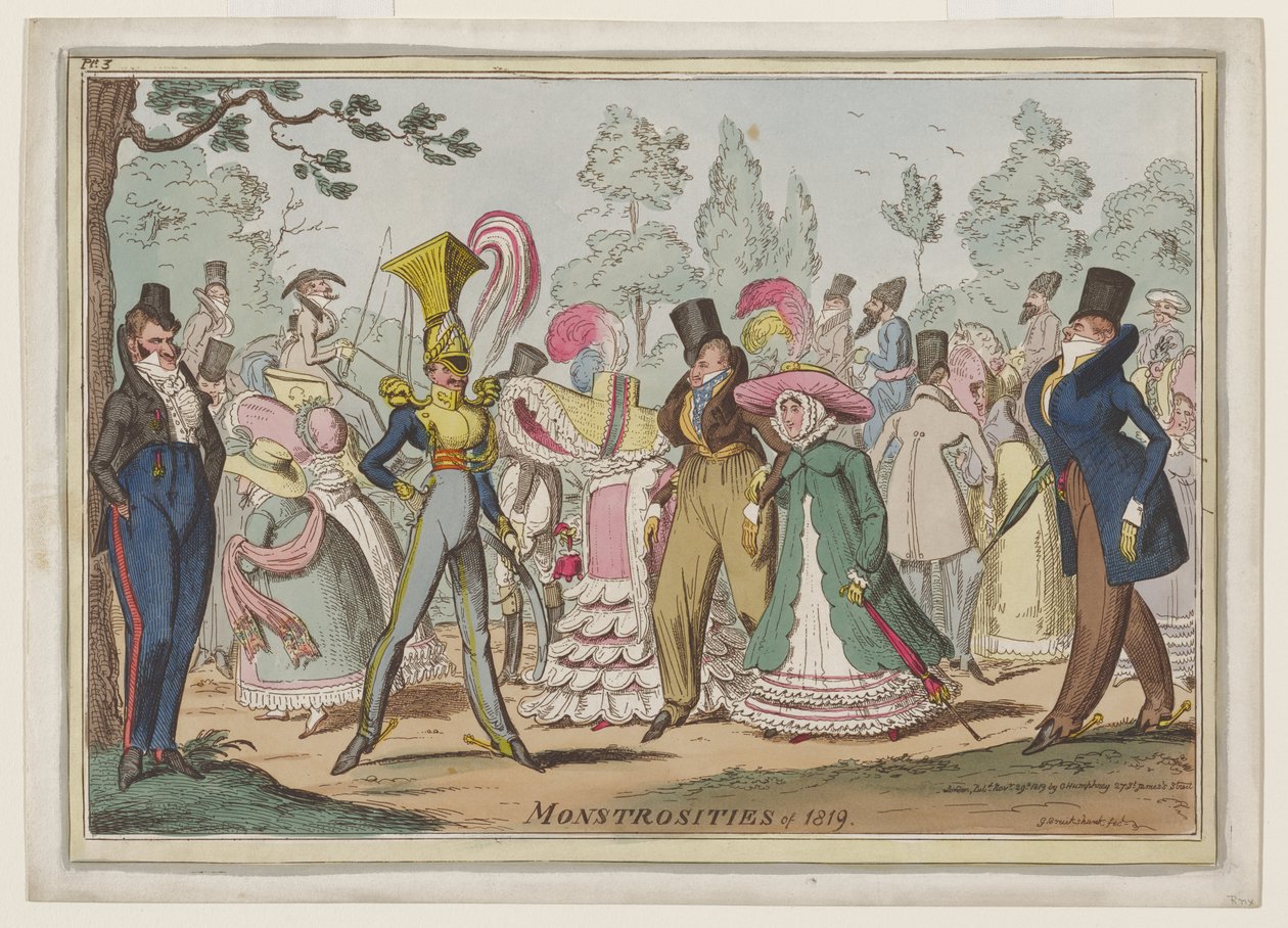 Zrůdnosti z roku 1819 od George Cruikshank
