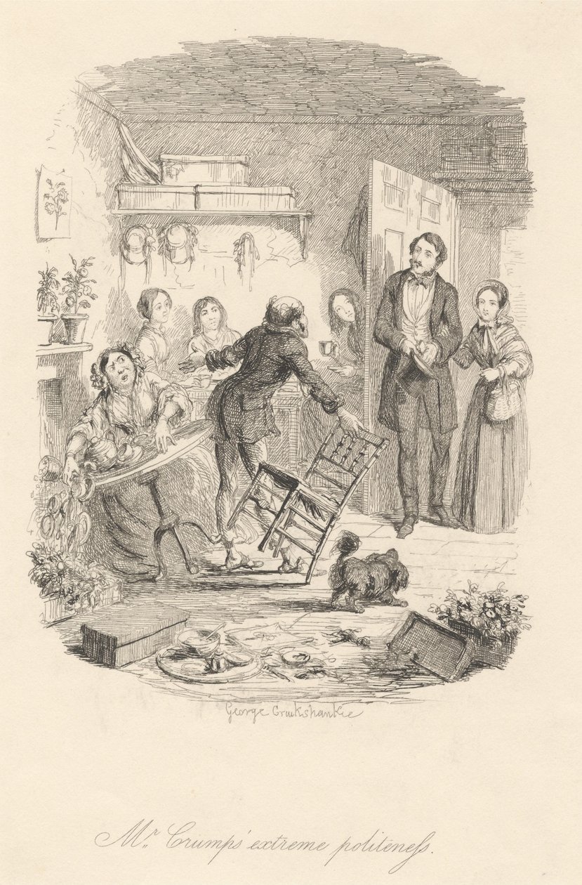 Extrémní zdvořilost pana Crumpa od George Cruikshank