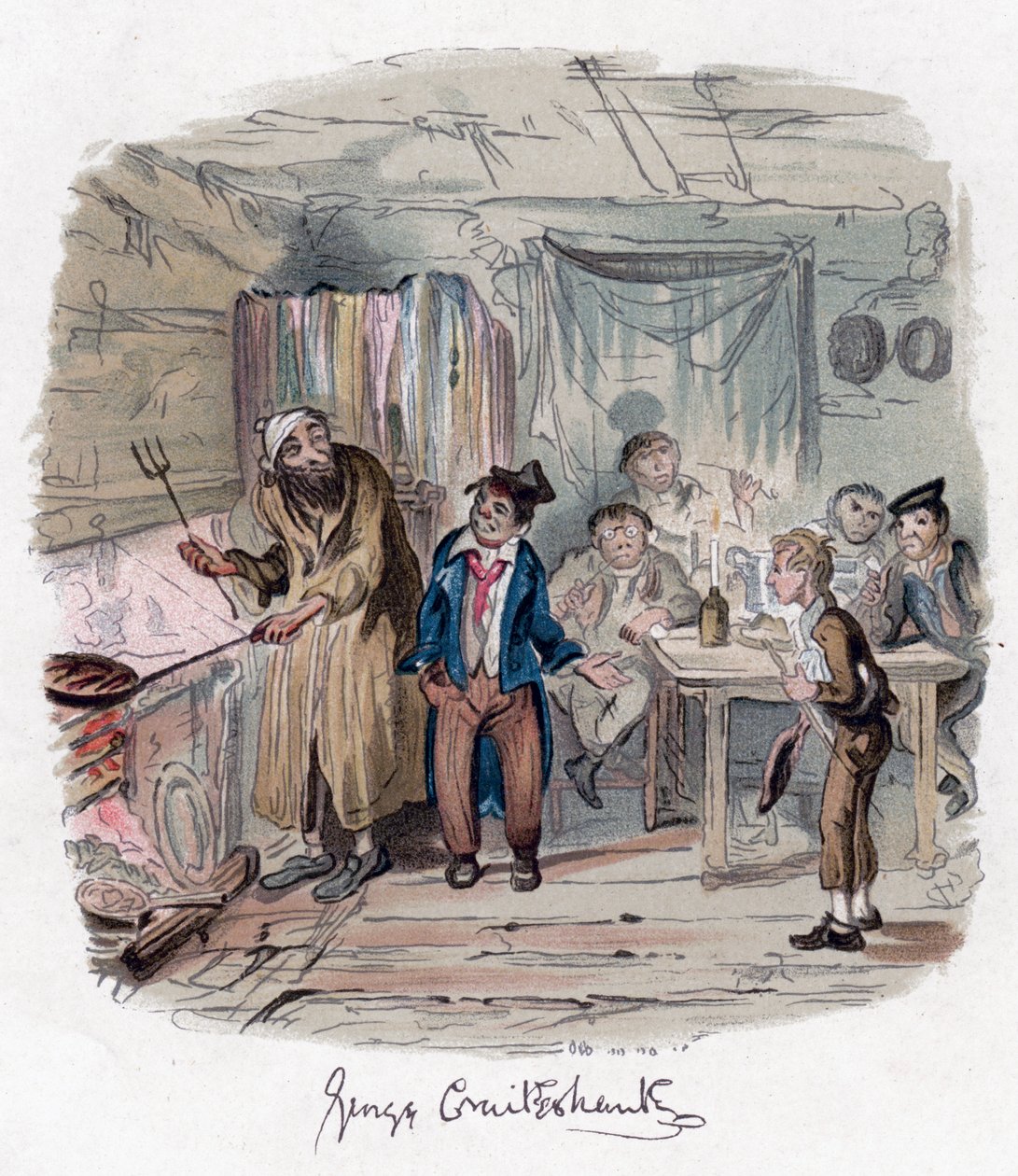 Oliver Twist, c1838. od George Cruikshank