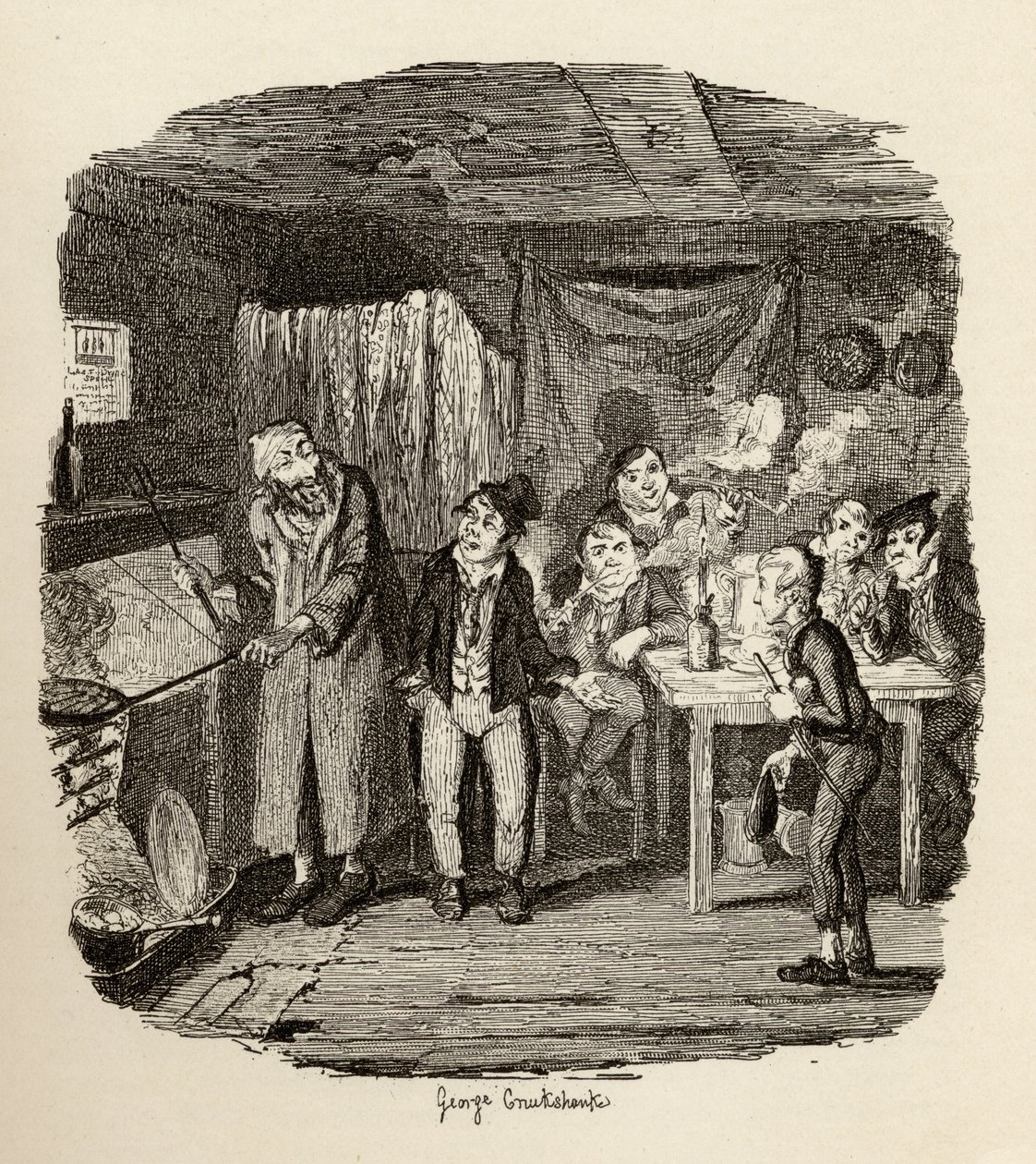 Oliver byl představen úctyhodnému starému pánovi z „Dobrodružství Olivera Twista“ od Charlese Dickense (1812-70) 1838, vydaného nakladatelstvím Chapman und Hall, 1901 od George Cruikshank