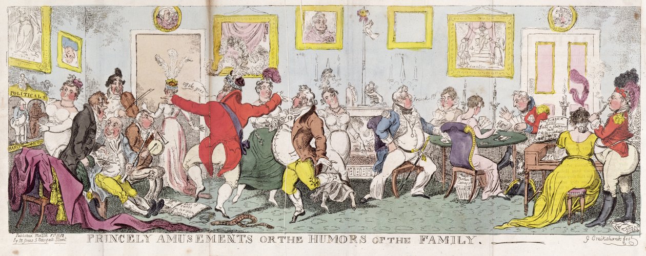 Knížecí zábavy nebo Rodinné humory od George Cruikshank